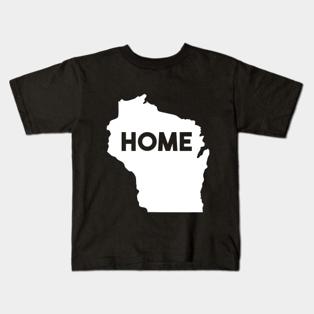 Wisconsin Is My Home Design. Graphic Wisconsin Kids T-Shirt by ghsp